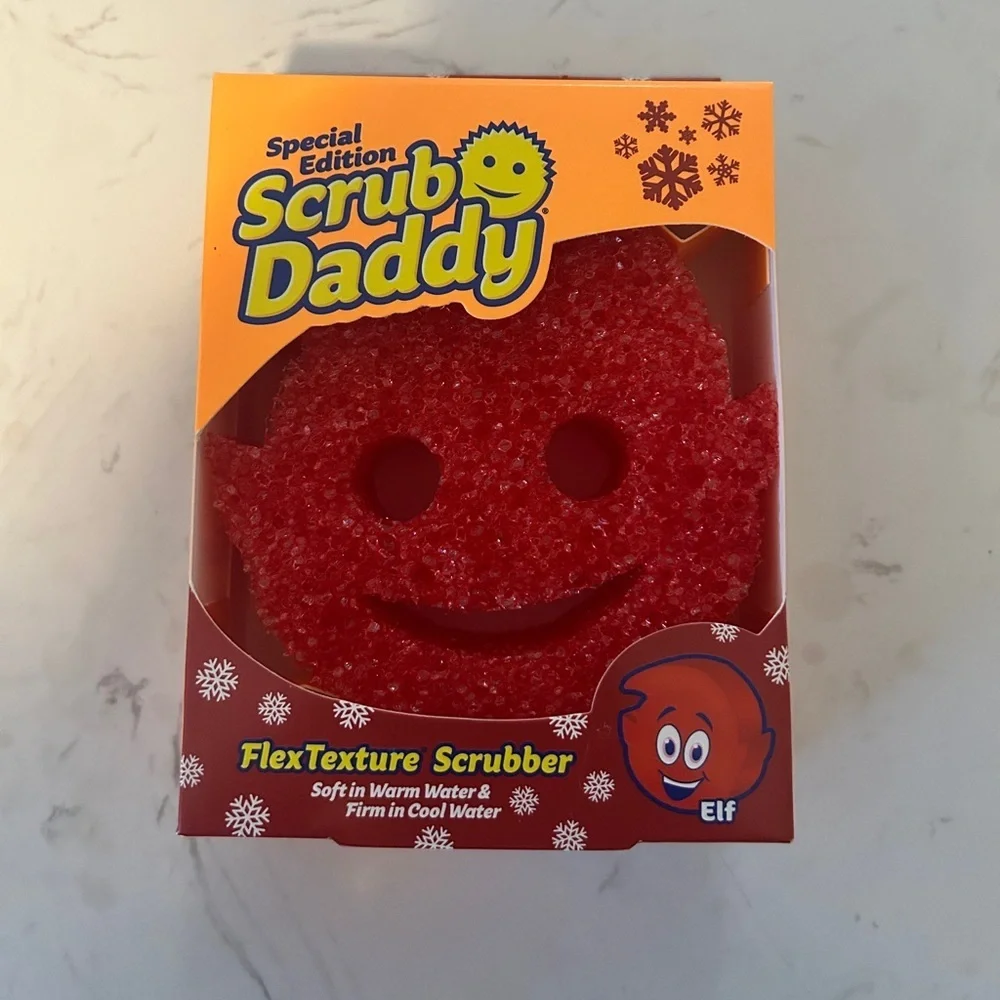 Scrub Daddy FlexTexture Scrubber, Limited Edition, Snowman- NWT